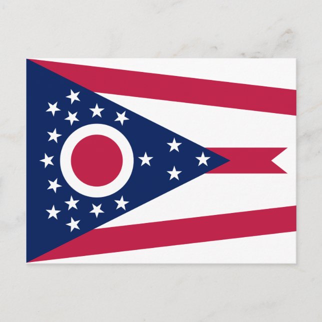 Ohio state Flag Postcard (Front)