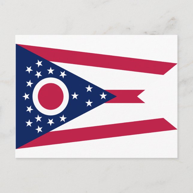 Ohio State Flag Postcard (Front)