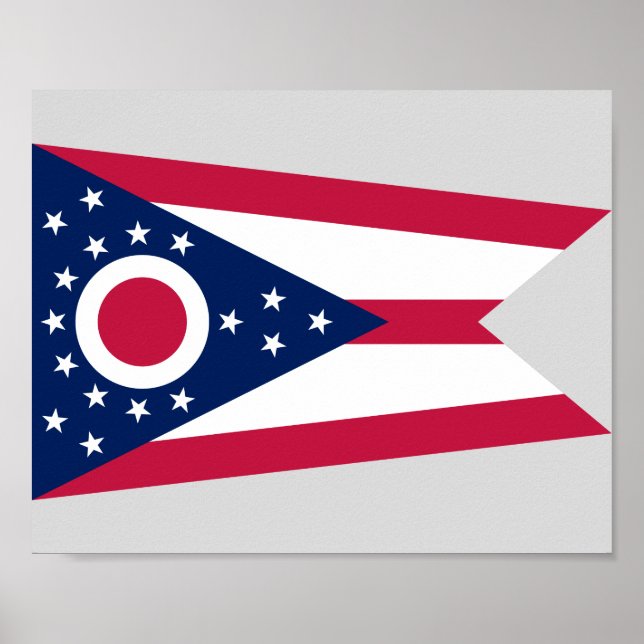 Ohio State Flag Poster (Front)