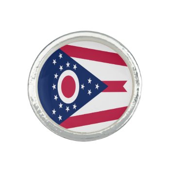 Ohio State Flag Ring by topdivertntrend at Zazzle