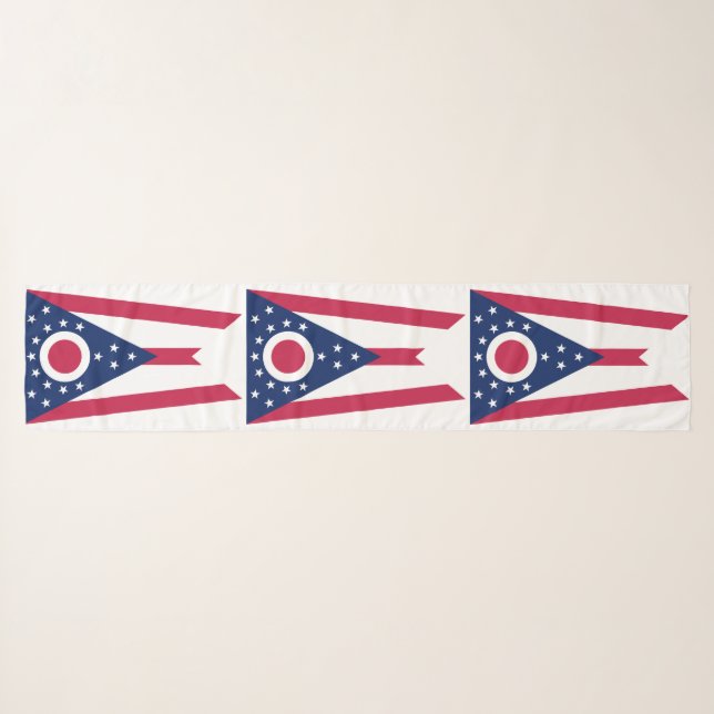 Ohio State Flag Scarf (Front (Horizontal))