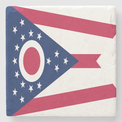 Ohio State Flag Stone Coaster