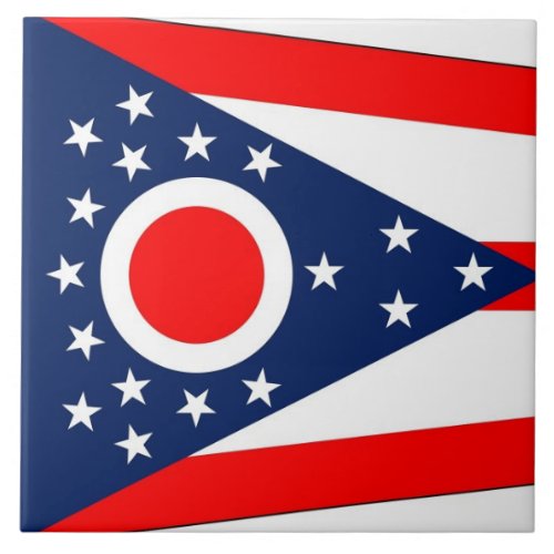 Ohio State Flag Tile