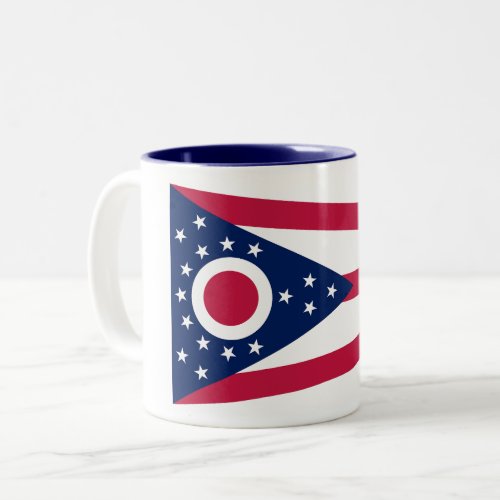 Ohio State Flag Two_Tone Coffee Mug