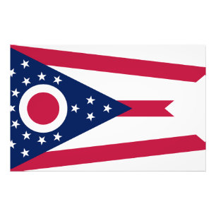 Ohio State Flag USA Photo Print