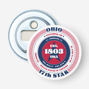 Ohio State Information Circle Bottle Opener