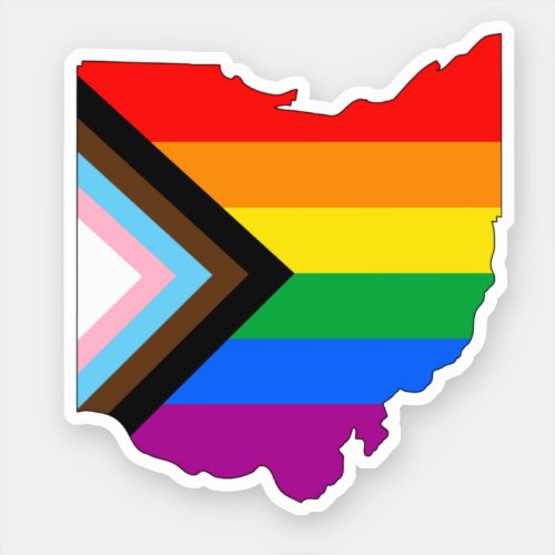 Ohio State Pride LGBTQ Progress Pride Sticker