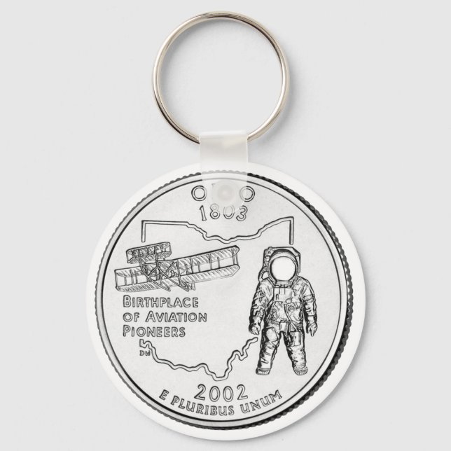 Ohio State Quarter Keychain (Front)