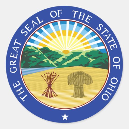 Ohio state seal america republic symbol flag