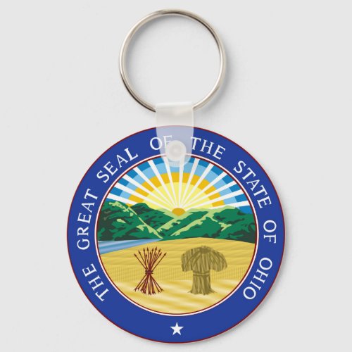 Ohio state seal republic symbol keychain