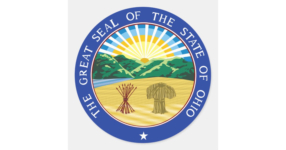 Ohio State Seal Sticker | Zazzle