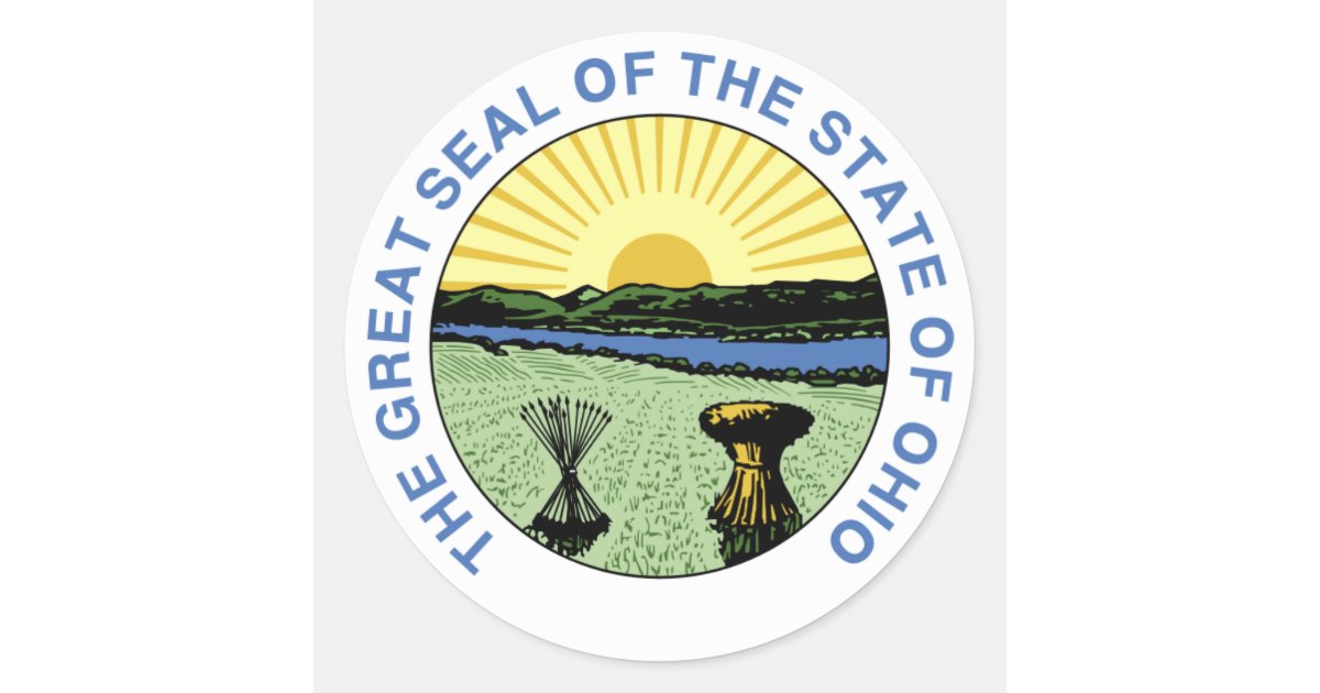 Ohio State Seal Stickers | Zazzle