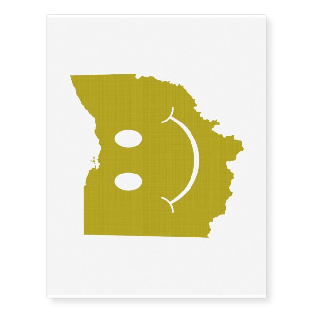 Ohio State Shape Face Temporary Tattoos (Front)