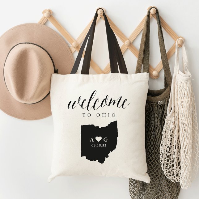 Ohio State Silhouette Wedding Welcome Tote Bag (Creator Uploaded)