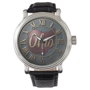Ohio State Vintage Roman Numeral  Watch