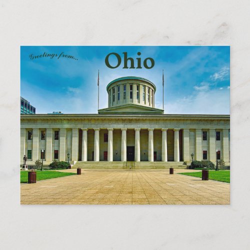 Ohio Statehouse in Columbus Ohio Postcard