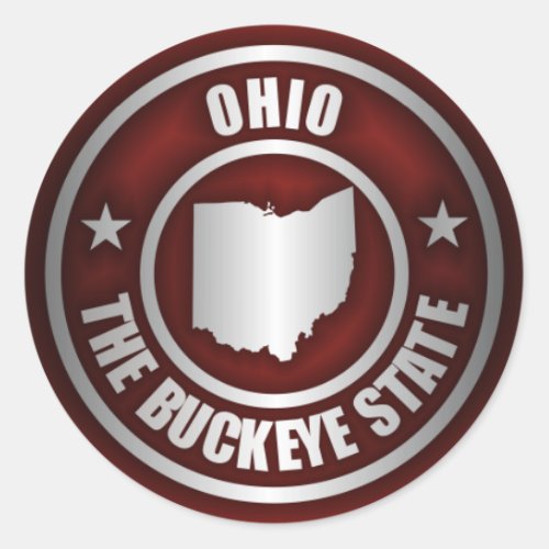 Ohio Steel Red Classic Round Sticker