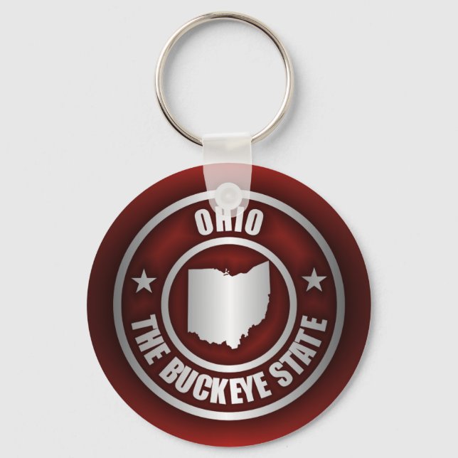 Ohio Steel (Red) Keychain (Front)