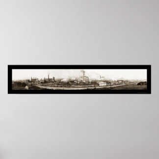 Ohio Steel Works Photo 1910 Poster