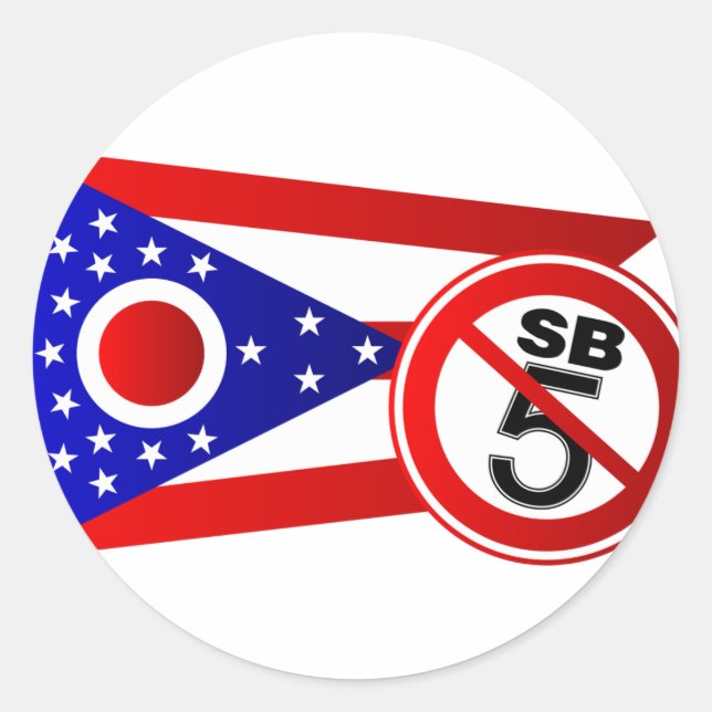 Ohio Stop SB5 Classic Round Sticker (Front)