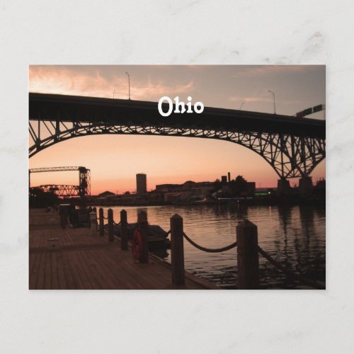 Ohio Sunset Postcard