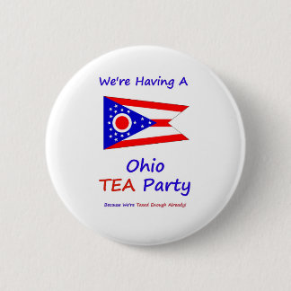 Ohio TEA Party - We're Taxed Enough Already! Pinback Button