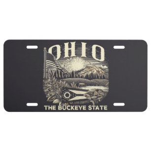 Ohio The Buckeye State License Plate