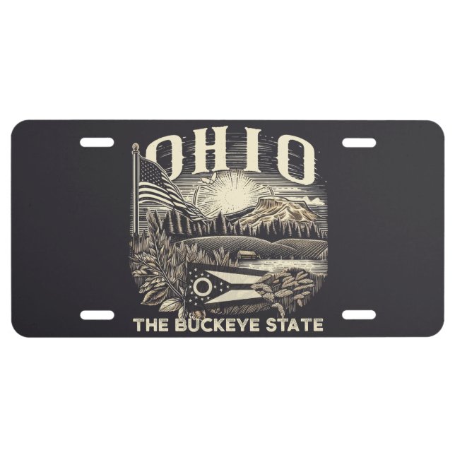 Ohio The Buckeye State License Plate (Front)