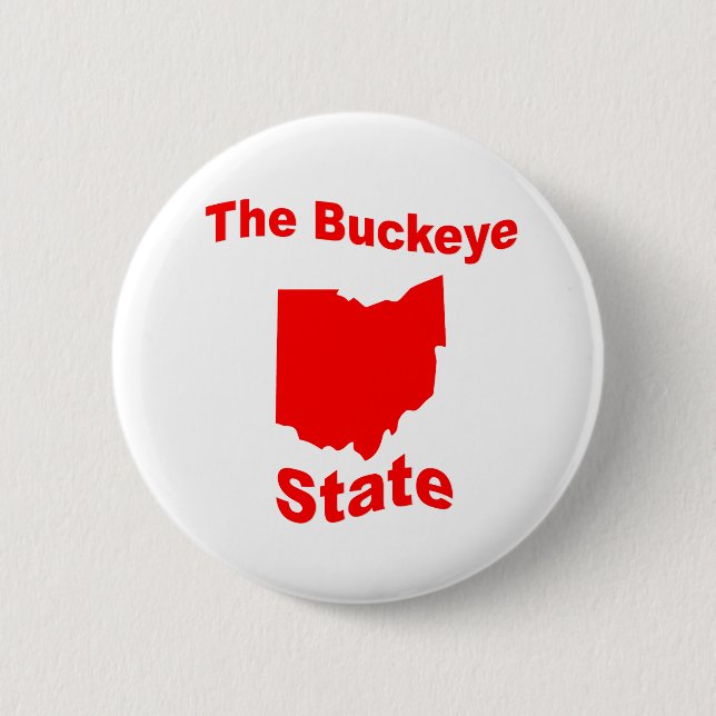 Ohio: The Buckeye State Pinback Button (Front)