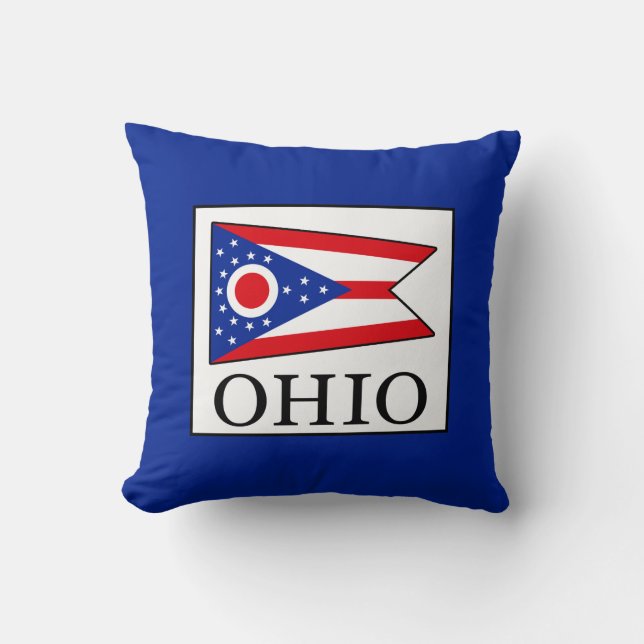 Ohio Throw Pillow (Front)