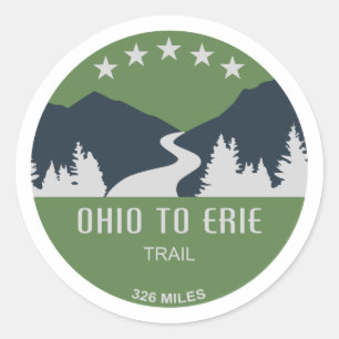 Ohio To Erie Trail Classic Round Sticker