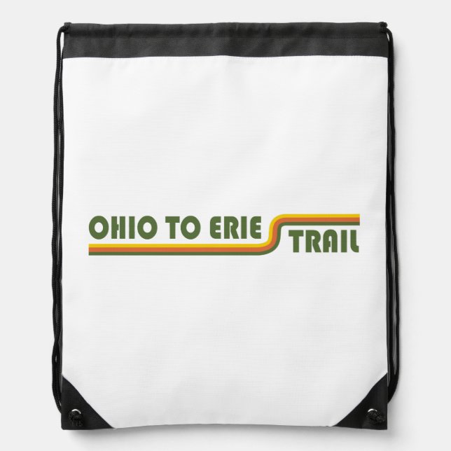 Ohio To Erie Trail Drawstring Bag (Front)