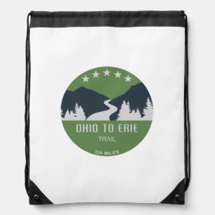 Ohio To Erie Trail Drawstring Bag