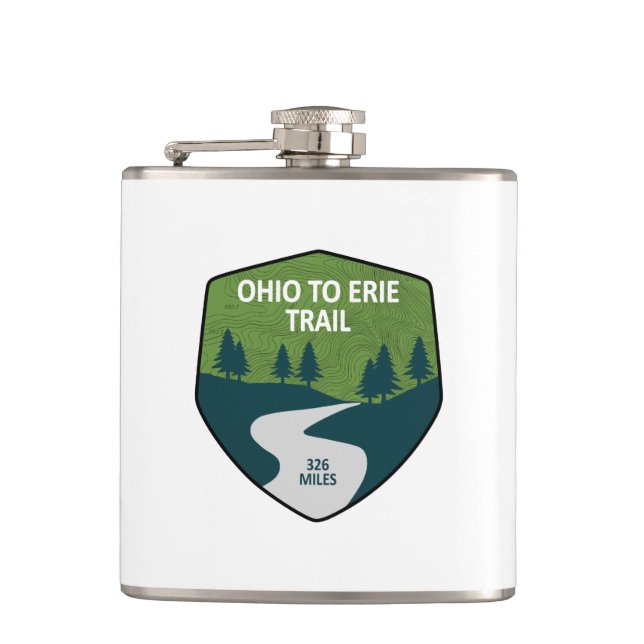 Ohio To Erie Trail Flask (Front)