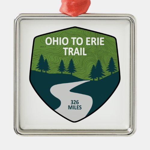 Ohio To Erie Trail Metal Ornament