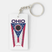 Ohio Total Eclipse Acrylic Keychain (Back)