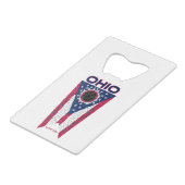 Ohio Total Eclipse Credit Card Bottle Opener (Front Angled)