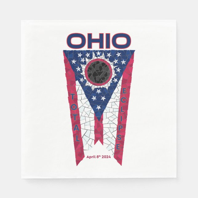 Ohio Total Eclipse Napkins (Front)