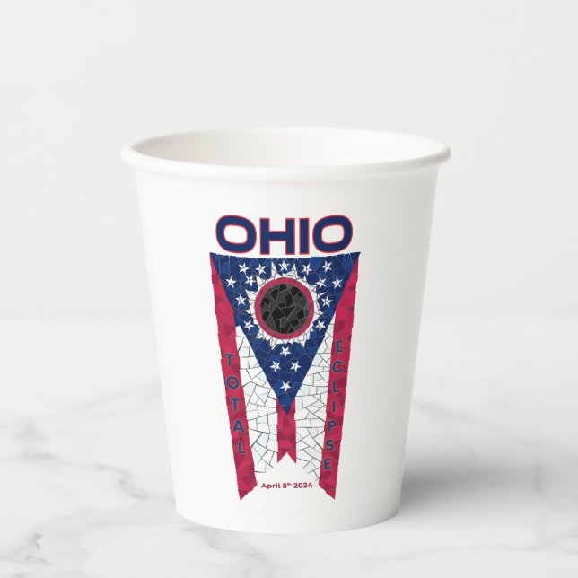 Ohio Total Eclipse Paper Cups (Front)