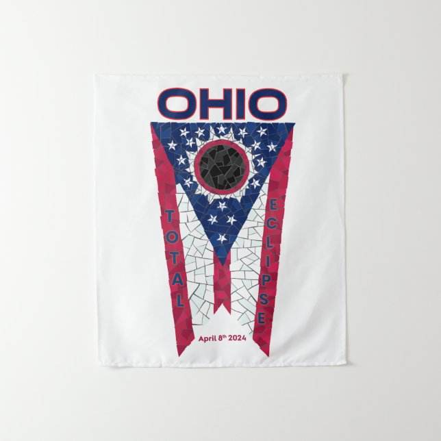 Ohio Total Eclipse Tapestry (Front)