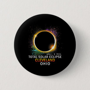 Ohio Total Solar Eclipse April 8 2024  Button