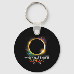 Ohio Total Solar Eclipse April 8 2024 Keychain
