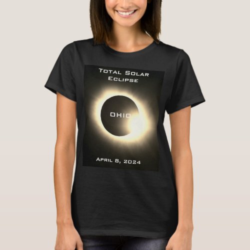 OHIO Total solar eclipse April 8 2024 T_Shirt