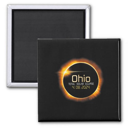 Ohio Totality Total Solar Eclipse April 8 2024  Magnet
