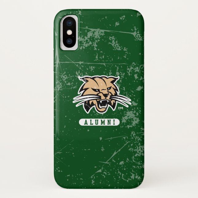 Ohio University Alumni Bobcat Distressed Case-Mate iPhone Case (Back)