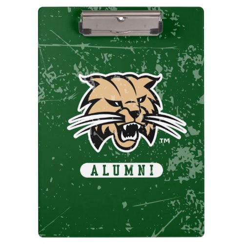 Ohio University Alumni Bobcat Distressed Clipboard