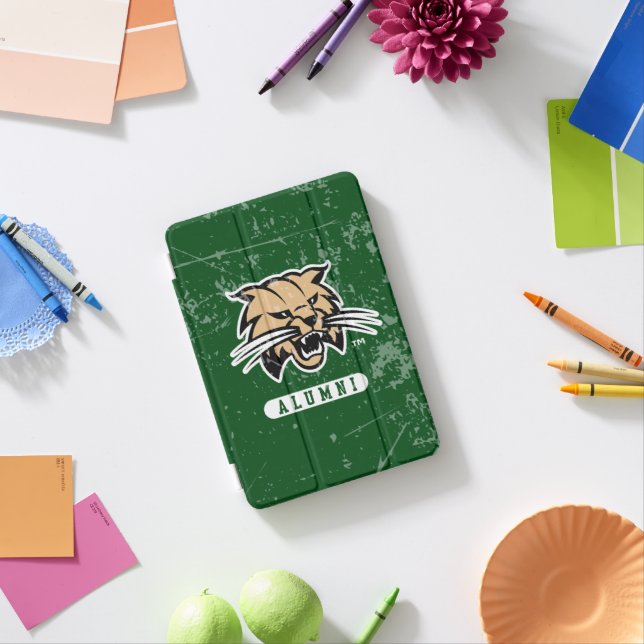 Ohio University Alumni Bobcat Distressed iPad Mini Cover (In Situ)