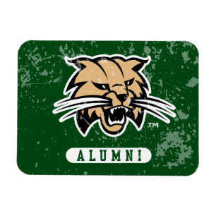 Ohio University Alumni Bobcat Distressed Magnet