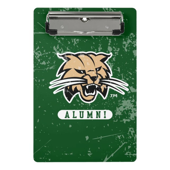 Ohio University Alumni Bobcat Distressed Mini Clipboard (Front)