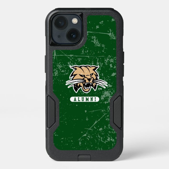 Ohio University Alumni Bobcat Distressed Otterbox iPhone Case (Back)